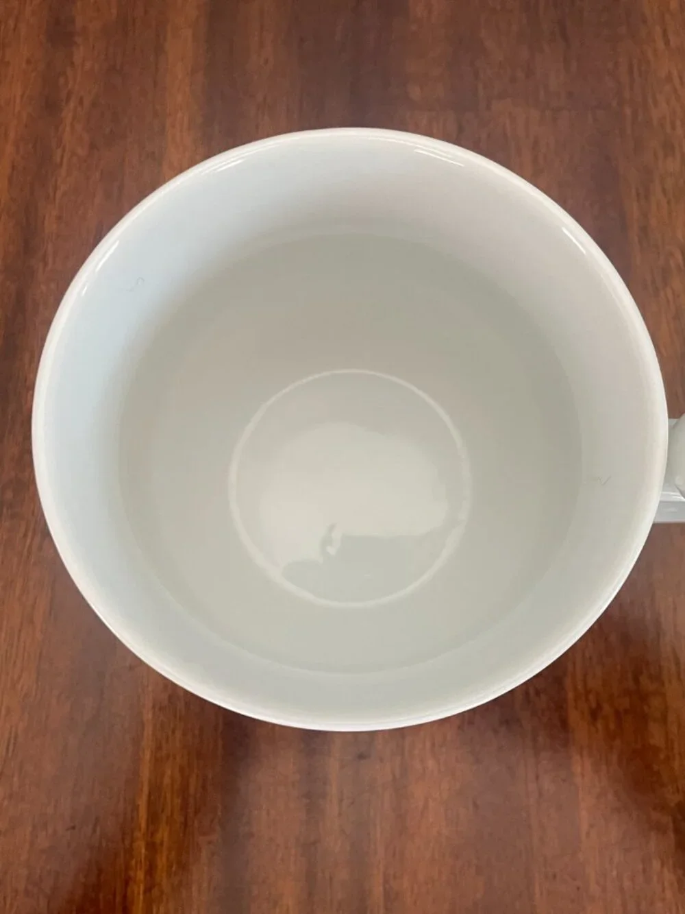 Vtg Pier 1 Imports White Porcelain Mug w/ Bird Handle 4.5